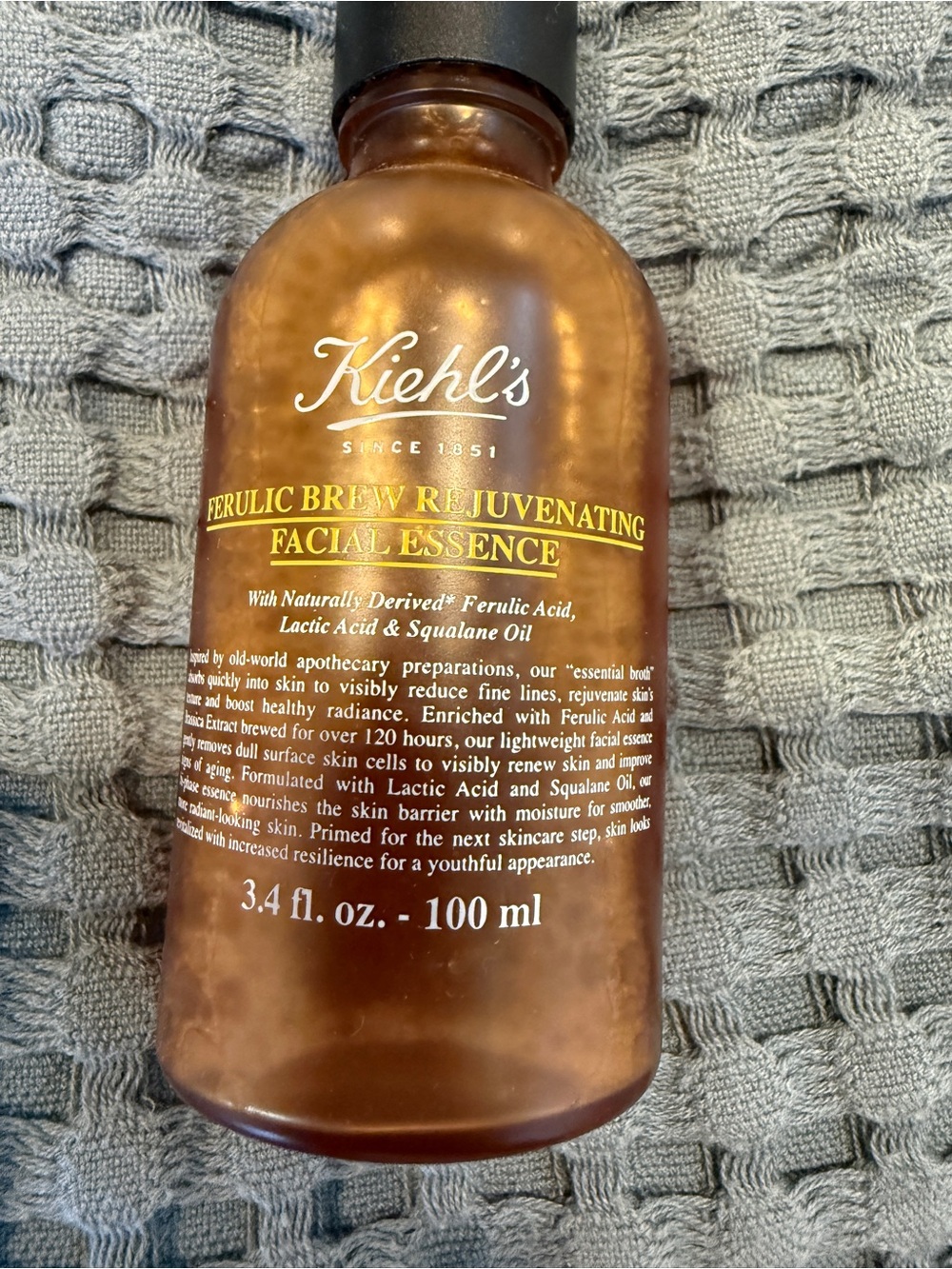 Kiehl's Brown Amber Facial Essence Bottle